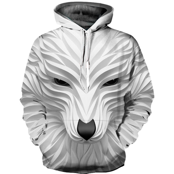 Long Sleeve Hoodies Men Casual Pullovers Hooded Animal 3D Printed Streetwear Boys Sweatshirt Jackets