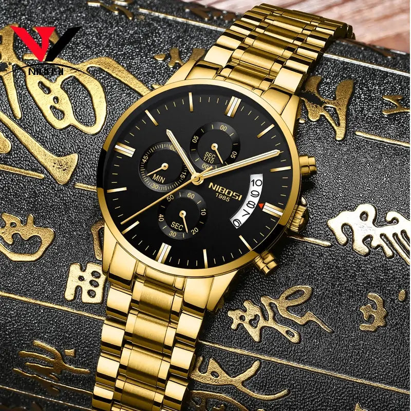 Men's Luxe Gold Timepiece