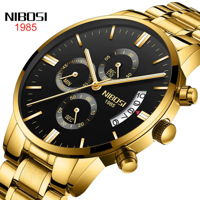 Men's Luxe Gold Timepiece