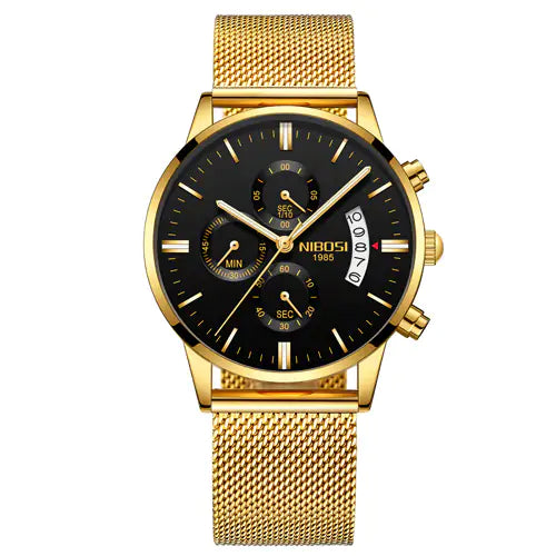 Men's Luxe Gold Timepiece